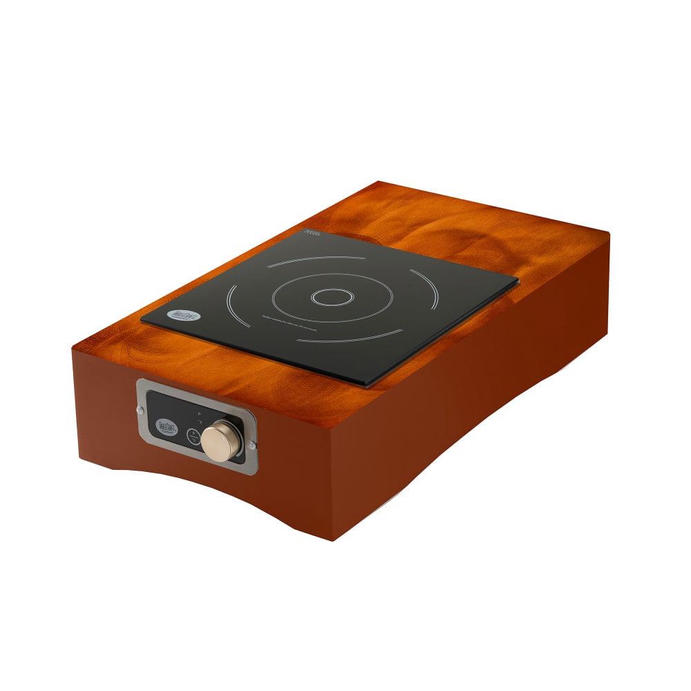 Tablecraft CWACTION7RSATCP Countertop Induction Range w/ (1) Burner, 25 1/4" x 14 1/4" x 5 3/4", Random Swirl Finish, Copper