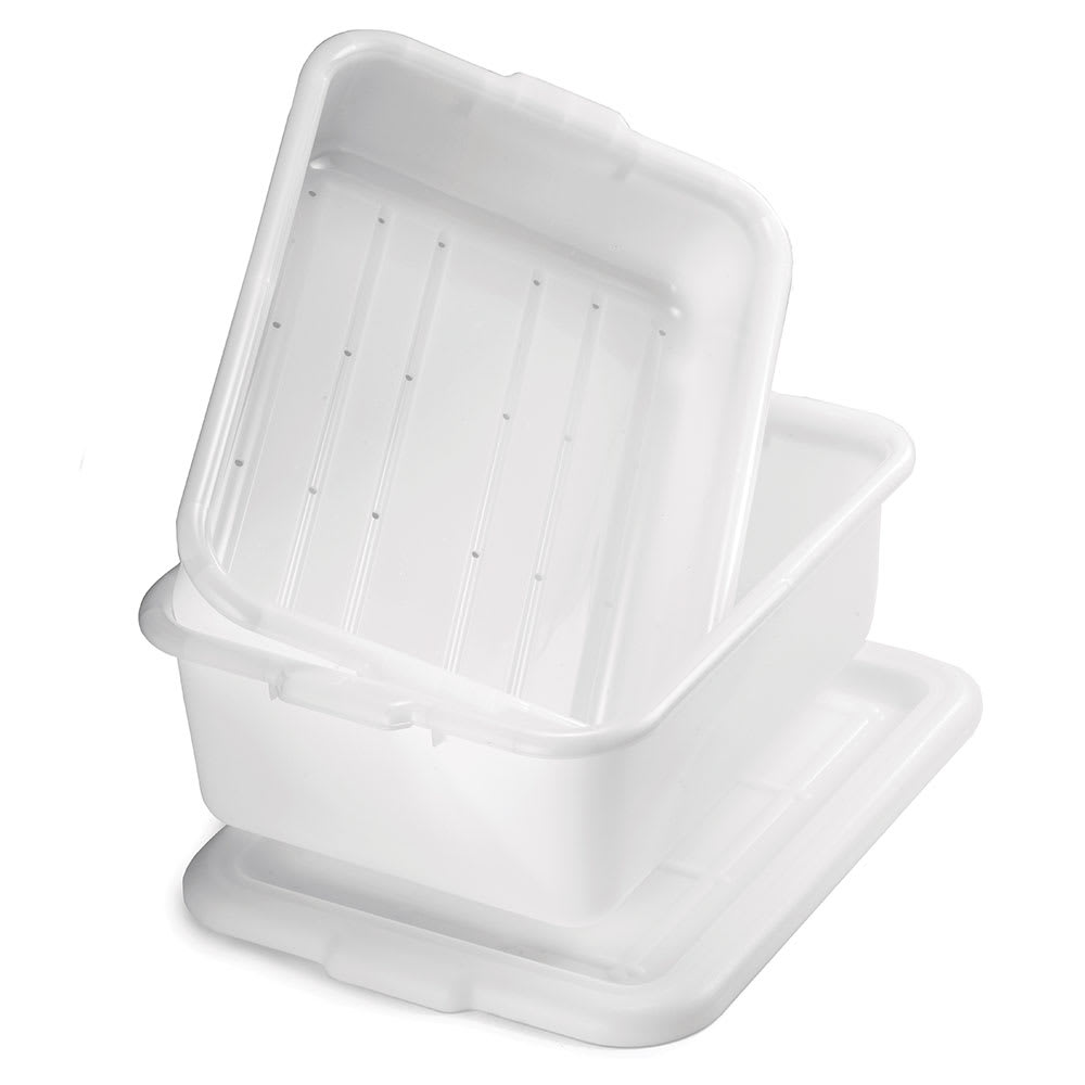 Tablecraft DBF77 White Polyethylene Freezer Combo Drain Box Set w/ Special Blend