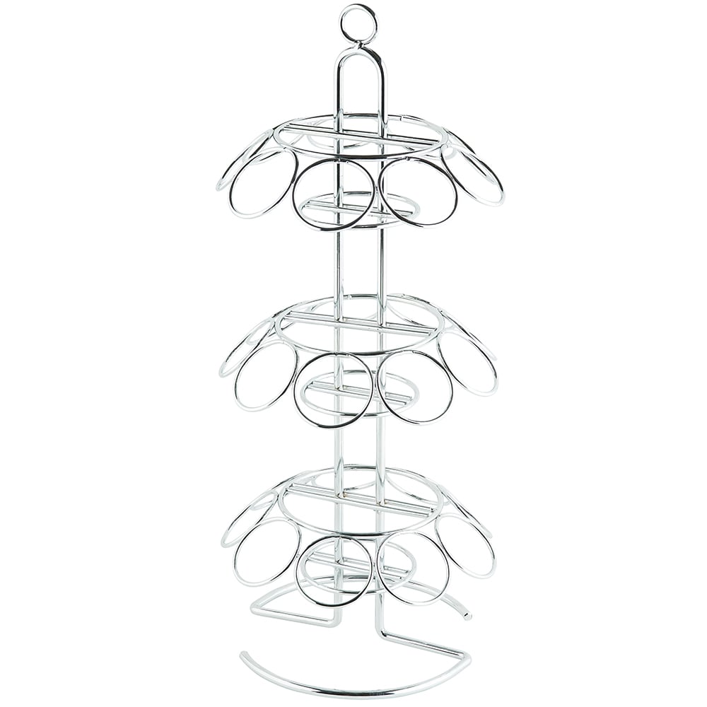 Tablecraft DCH27 3 tier Wire Cone Holder - Holds (27) Cones, Chrome