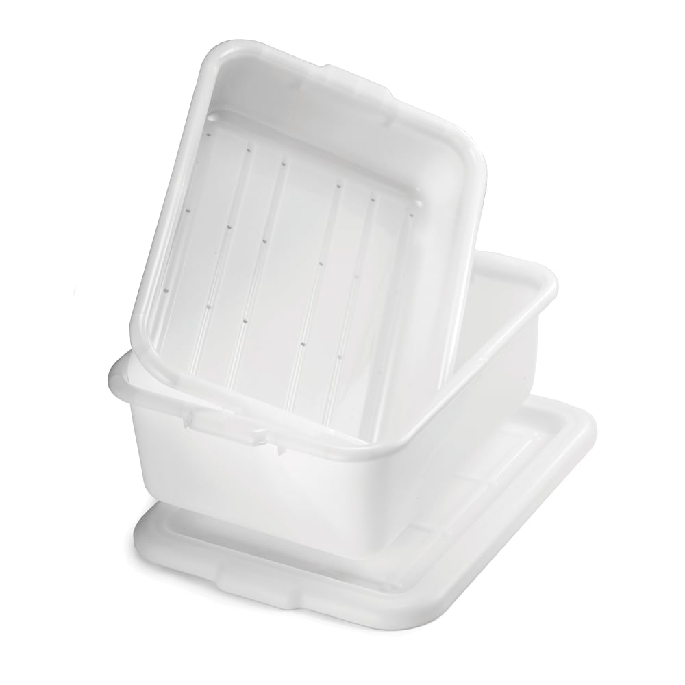 Tablecraft F1537 Food Storage Box, Freezer Proof, Milky White