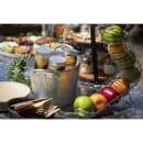 Tablecraft FC1649 Vertical Curved Fruit Basket - 3 5/8x17 1/2" Chrome thumbnail 6