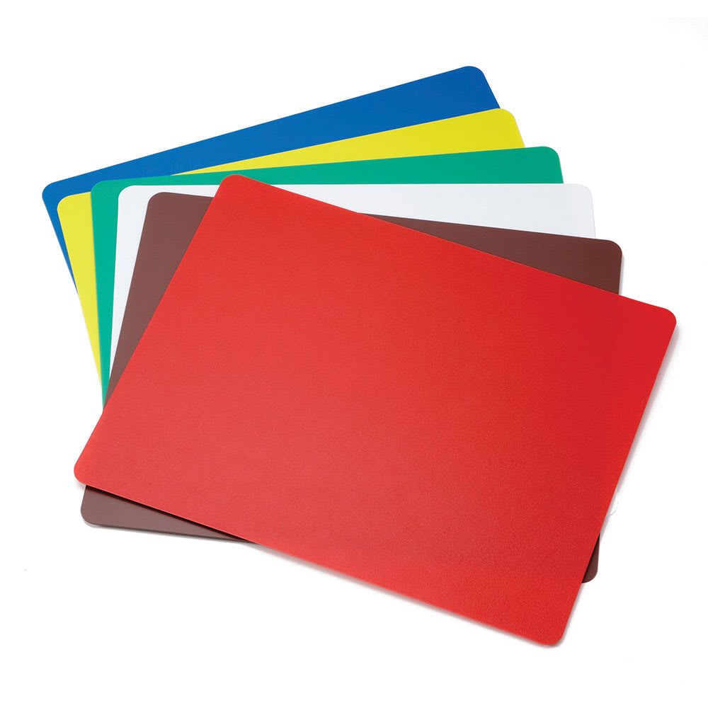 Tablecraft FCB1520A Polyethylene Flexible Cutting Mat, 15 x 20", NSF, Assorted Colors