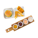 Tablecraft FLIGHT1 Wood Flight Paddle - 17" x 4" x 5/8", Holds (4) Glasses (Not Included), Reversible, Bamboo thumbnail 7