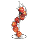Tablecraft FSP1507 Vertical Spiral Fruit Basket - 3 5/8x19" Chrome thumbnail 6
