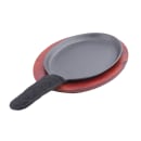 Tablecraft FSR3 Oval Fajita Platter Set - 16" x 9", Cast Iron thumbnail 7