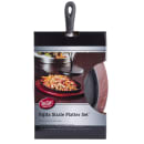 Tablecraft FSR3 Oval Fajita Platter Set - 16" x 9", Cast Iron thumbnail 9