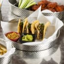 Tablecraft GPSS10 10 1/2" Round Brickhouse Collection Serving Platter, Stainless thumbnail 5