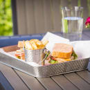 Tablecraft GPSS120 Rectangular Serving Platter, 12" x 9", Stainless thumbnail 5
