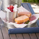 Tablecraft GPSS8 8 1/2" Round Serving Platter, Stainless thumbnail 5