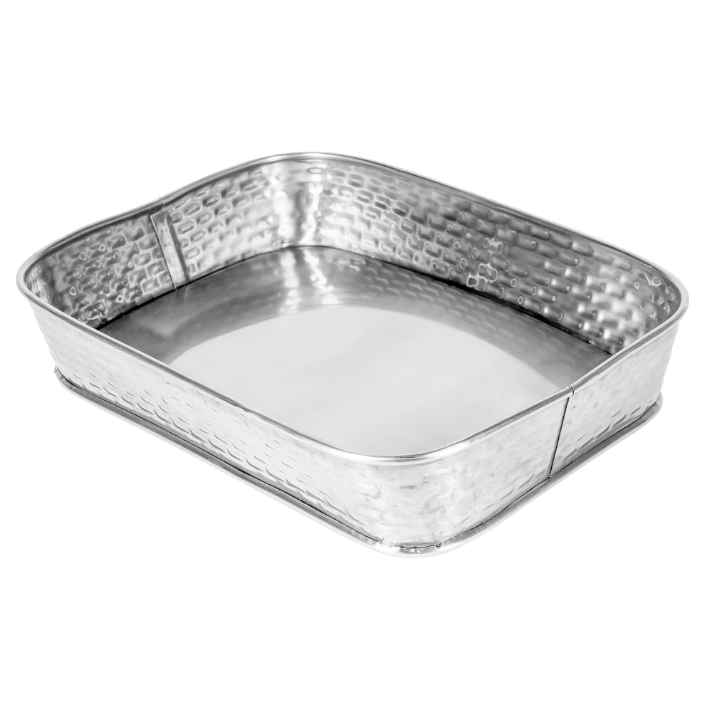 Tablecraft GPSS90 Rectangular Serving Platter, 9 1/2" x 6 1/2", Stainless