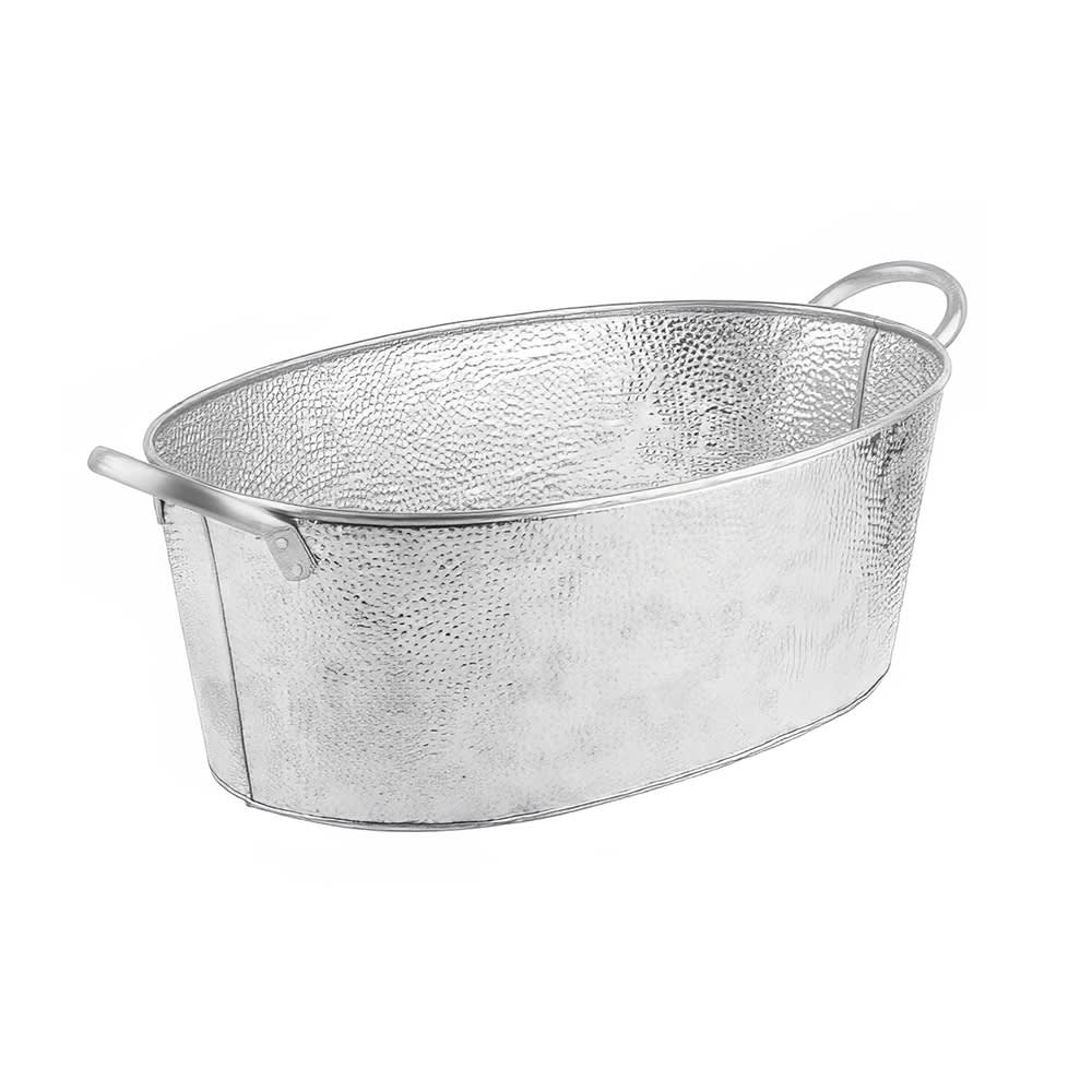 Tablecraft GT2313 4 1/2 gal Oval Cooling Tub - 23"L x 13"W x 7 1/2"H, Steel