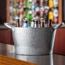 Tablecraft GT2313 4 1/2 gal Oval Cooling Tub - 23"L x 13"W x 7 1/2"H, Steel thumbnail 3