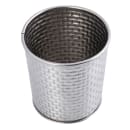 Tablecraft GTSS31 13 oz Round Brickhouse Collection Fry Cup - 3 1/2" x 3 1/2", Stainless thumbnail 4