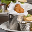 Tablecraft GTSS33 3 1/4" Wine Bucket/Pail - Stainless Steel, Brick Pattern thumbnail 3