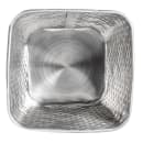 Tablecraft GTSS4 15 oz Square Brickhouse Collection Fry Cup - 4" x 4", Stainless thumbnail 2