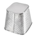 Tablecraft GTSS4 15 oz Square Brickhouse Collection Fry Cup - 4" x 4", Stainless thumbnail 3