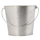 Tablecraft GTSS87 7" Wine Bucket/Pail - Stainless Steel, Brick Pattern thumbnail 2
