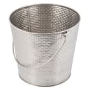 Tablecraft GTSS87 7" Wine Bucket/Pail - Stainless Steel, Brick Pattern thumbnail 3