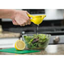 Tablecraft H119Y 8 3/4" Handheld Lemon Squeezer, Coated Zink Alloy, Yellow thumbnail 4
