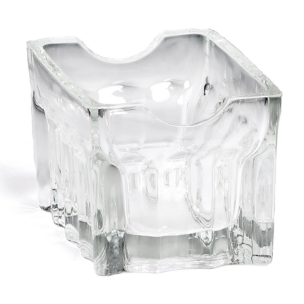 Tablecraft H121 Rectangular Sugar Caddy - Glass, Clear