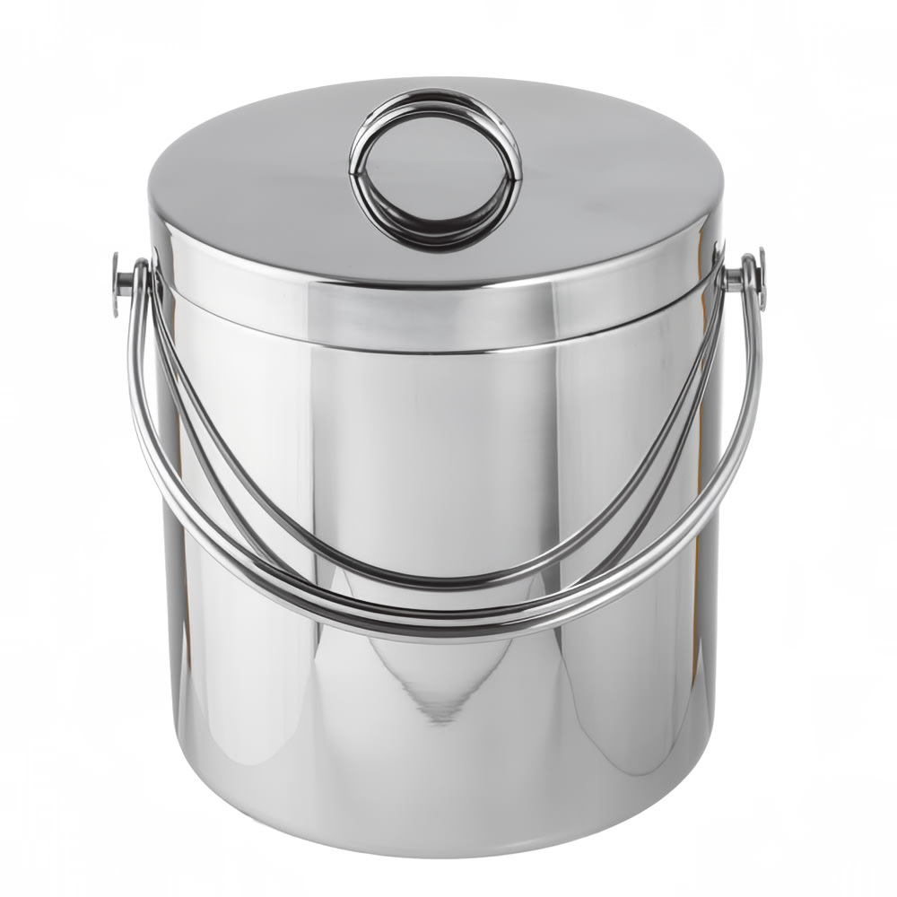Tablecraft H303 3 3/4 qt Ice Bucket - Stainless Steel, Silver