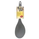 Tablecraft H3902GY 11 5/8" Serving Spoon - Silicone, Gray thumbnail 2