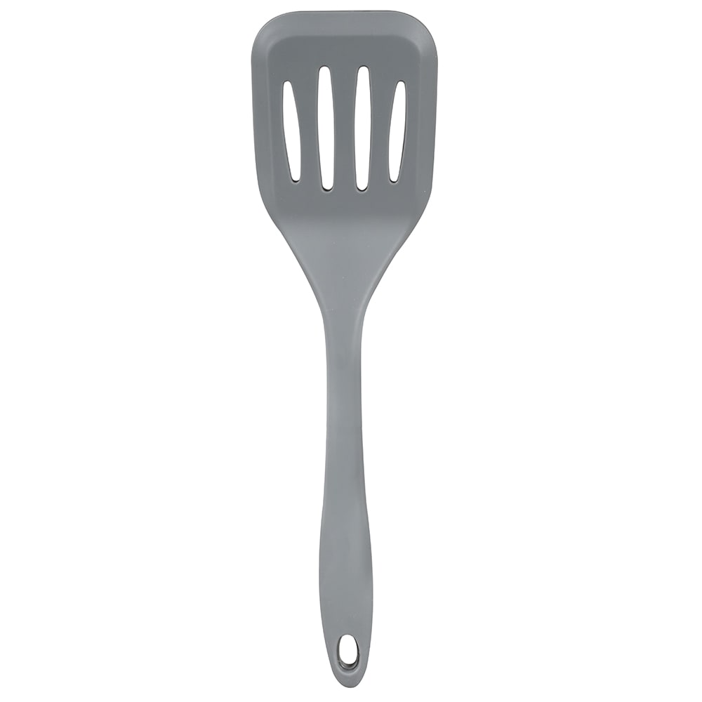 Tablecraft H3905GY 12" Slotted Turner - Silicone, Gray
