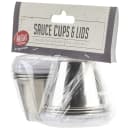 Tablecraft H5069 2 1/2 oz Ramekin w/ Clear Lid - Stainless Steel thumbnail 7