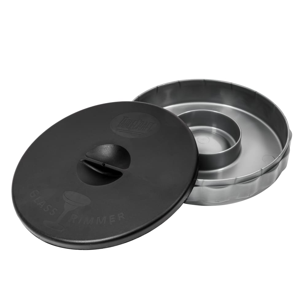Tablecraft H634 2 Piece Glass Rimmer w/ TPW Lid, Polypropylene