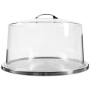 Tablecraft H820P422 12 3/4" Cake Plate with Cover - Clear thumbnail 2