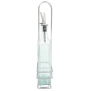 Tablecraft H916N 16 oz Cruet Set w/ Chrome Rack & Stainless Steel Pourers - Glass, Green Tint thumbnail 2