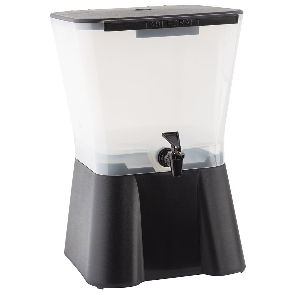 Tablecraft H953 3 gal Beverage Dispenser - Plastic Container, Black Base