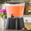 Tablecraft H953 3 gal Beverage Dispenser - Plastic Container, Black Base thumbnail 5