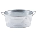 Tablecraft HBT1914 5 1/2 gal Oval Cooling Tub - 19"L x 14"W x 9"H, Steel thumbnail 3