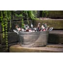 Tablecraft HBT1914 5 1/2 gal Oval Cooling Tub - 19"L x 14"W x 9"H, Steel thumbnail 5