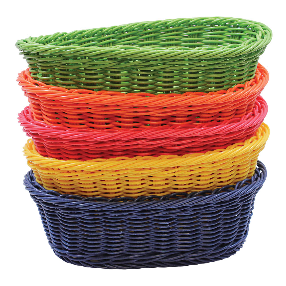 Tablecraft HM1174A Basket, 9 1/4 x 6 1/4 x 3 1/4" w/ Assorted Polypropylene Cord