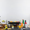 Tablecraft JJ1202 1/2 oz & 1 oz Japanese Jigger - Stainless Steel thumbnail 3