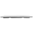 Tablecraft M165 15 3/4" x 5"  Rectangular Frostone Platter - Melamine, White thumbnail 4
