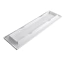 Tablecraft M165 15 3/4" x 5"  Rectangular Frostone Platter - Melamine, White thumbnail 6