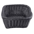 Tablecraft M2485 Rectangular Basket, 11 1/2 x 8 1/2 x 3 1/2", Black Polypropylene Cord thumbnail 4