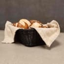 Tablecraft M2485 Rectangular Basket, 11 1/2 x 8 1/2 x 3 1/2", Black Polypropylene Cord thumbnail 6