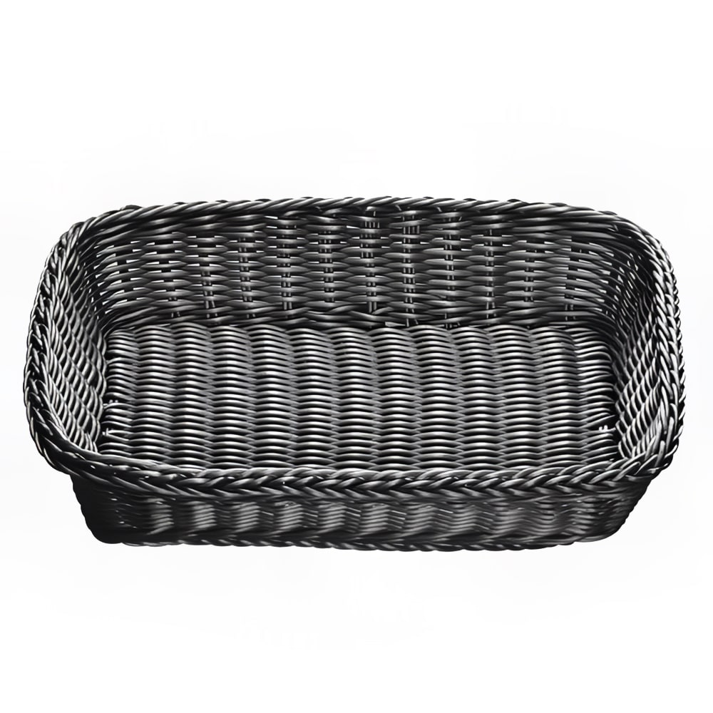 Tablecraft M2489 Rectangular Basket, 16 x 11 3/4x 3 1/2", Polypropylene Cord