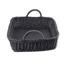 Tablecraft M2493H Ridal Collection Basket w/ Handles, 19" x 14" x 4", Rectangular, Handwoven, Polypropylene, Black thumbnail 4
