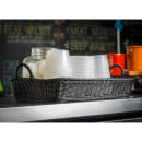 Tablecraft M2493H Ridal Collection Basket w/ Handles, 19" x 14" x 4", Rectangular, Handwoven, Polypropylene, Black thumbnail 5