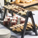 Tablecraft MG1 20 3/4" x 12 3/4" Rectangular Frostone Tray - Melamine, Black thumbnail 5