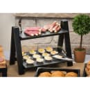 Tablecraft MG2 Frostone Display Tray, 12 3/4" x 10 3/8", Rectangular, Melamine, Black thumbnail 2