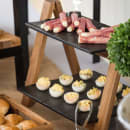 Tablecraft MG2 Frostone Display Tray, 12 3/4" x 10 3/8", Rectangular, Melamine, Black thumbnail 3