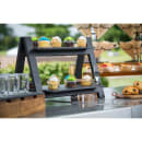 Tablecraft MG3 Frostone Display Tray, 12 3/4" x 6 7/8", Rectangular, Melamine, Black thumbnail 3