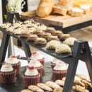 Tablecraft MGL2 20 1/2" Melamine Display Tray, Black thumbnail 3