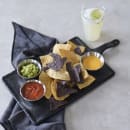 Tablecraft MSP3618 Melamine Serving Paddle w/ Handle - 9 3/4" x 7", Black Slate thumbnail 5